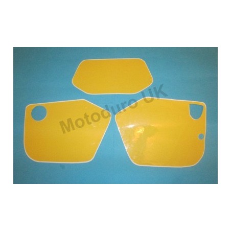Race Plate Back Ground Decal Set Yamaha IT250K 1983 IT490 ALL