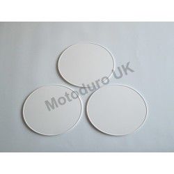 Race Plate Ovals injection Molded (White)
