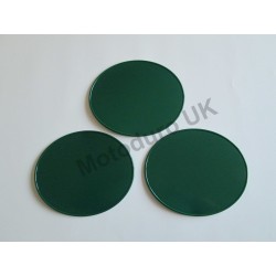 Race Plate Ovals Injection Molded Plastic (Dark Green) Set x3