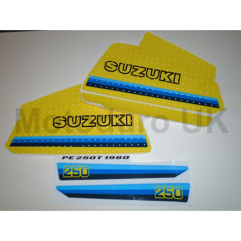 Suzuki PE Complete Decal Set PE250T 1980