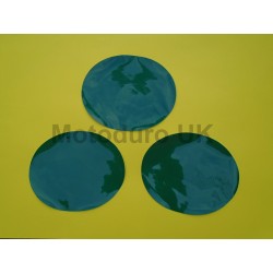 Race Plate Ovals (Dark Green Thick Cut) Suzuki RM125/250/370/400 1977-80