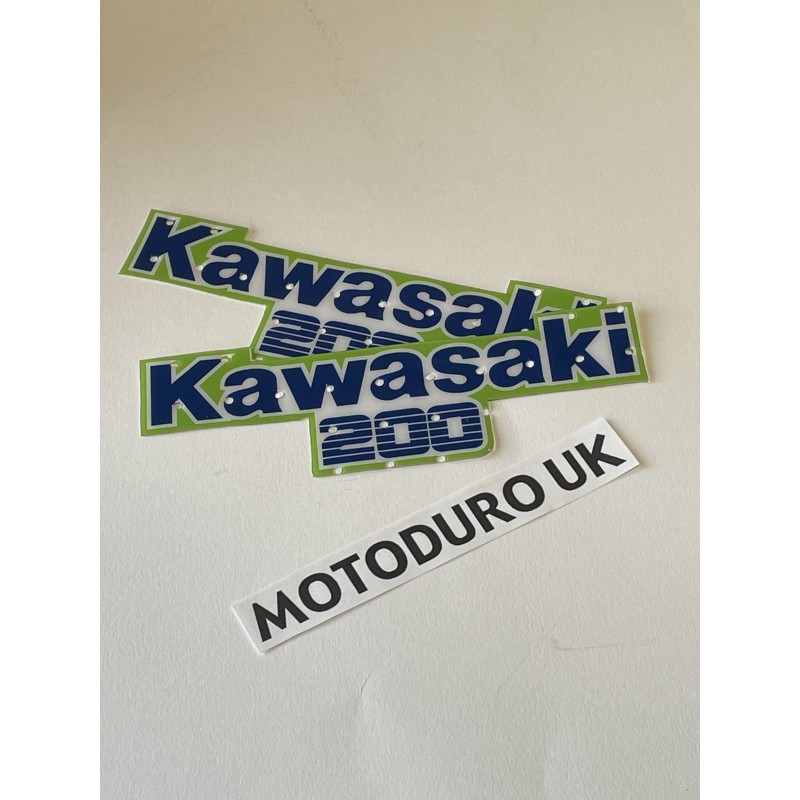 Tank Decals Kawasaki KDX200 C2 1987