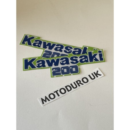 Tank Decals Kawasaki KDX200 C2 1987