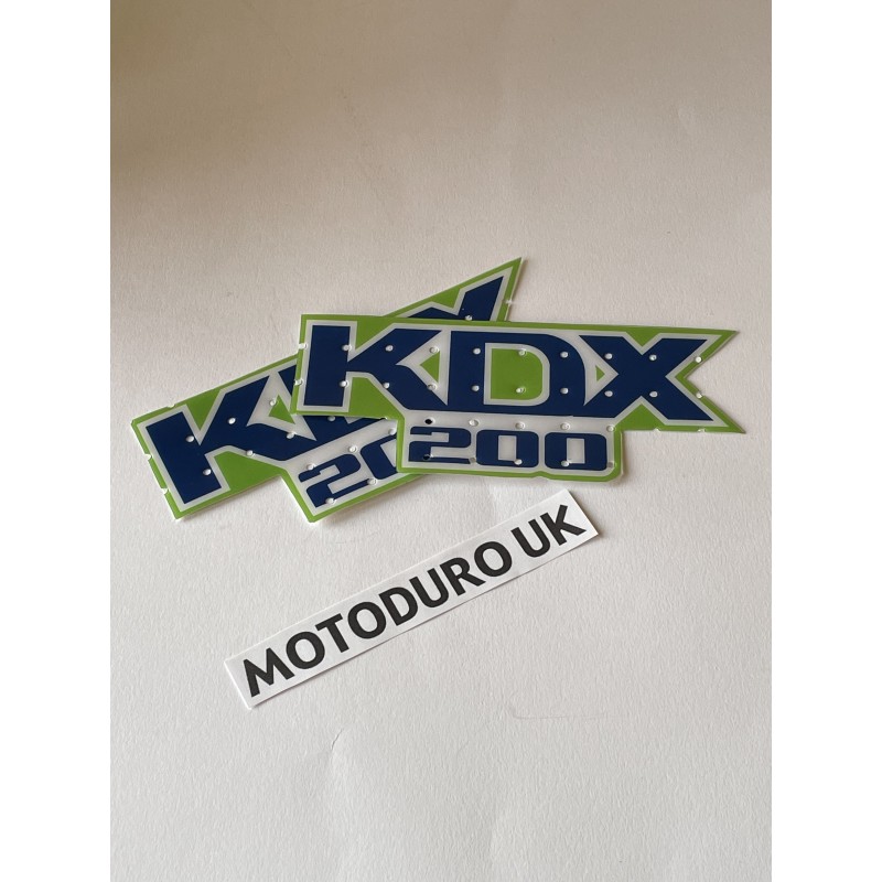 Tank Decals Kawasaki KDX200 C3 1988