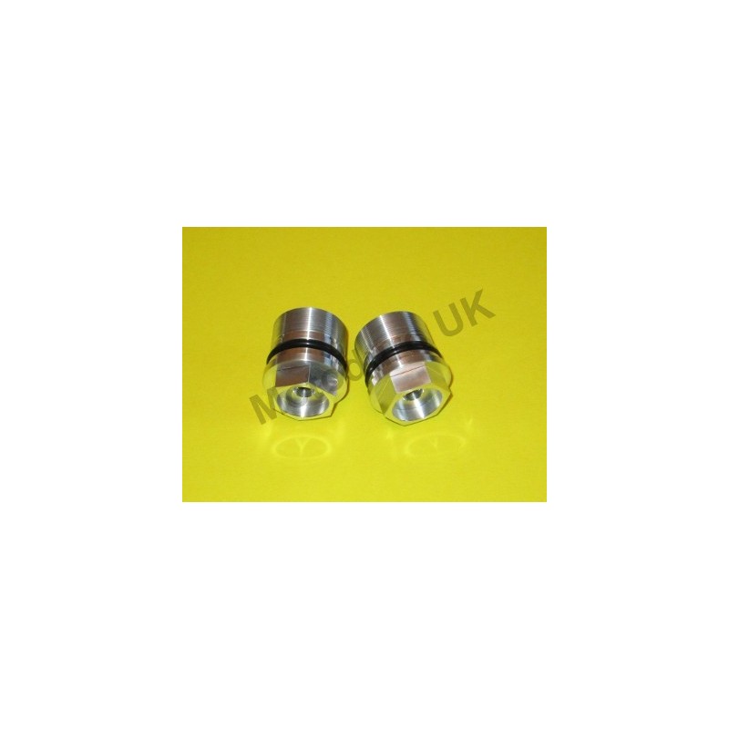 Alloy fork caps Suzuki PE175Z