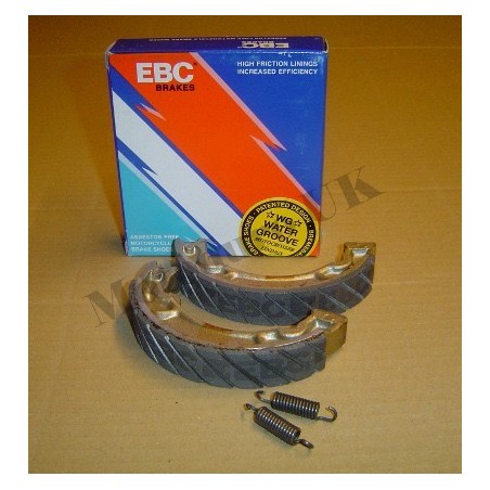 EBC “Water Grooved” Brake Shoes Suzuki RM125 A/B/C 1976-78 - Front 