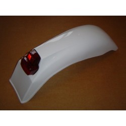 Rear Mudguard "Classic style" universal fit 125-500cc bikes, available in White/Yellow/Red 